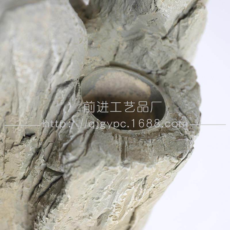 户外园林景观玻璃仿石头假58563山钢绿植景石真材造庭院石