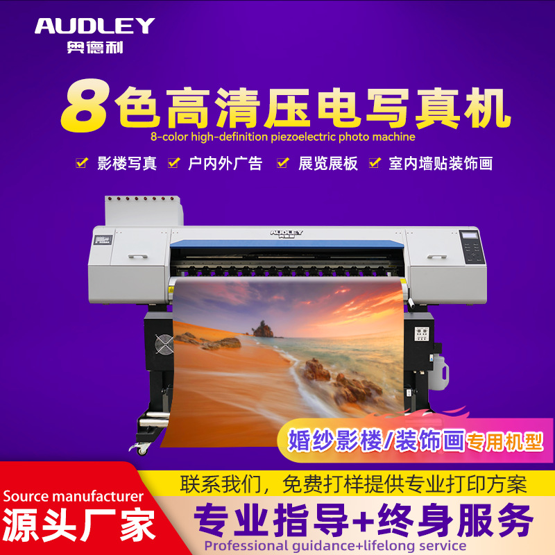 奥德利7132爱普生喷头八色写真机广告喷绘婚纱摄影装饰画专用机型