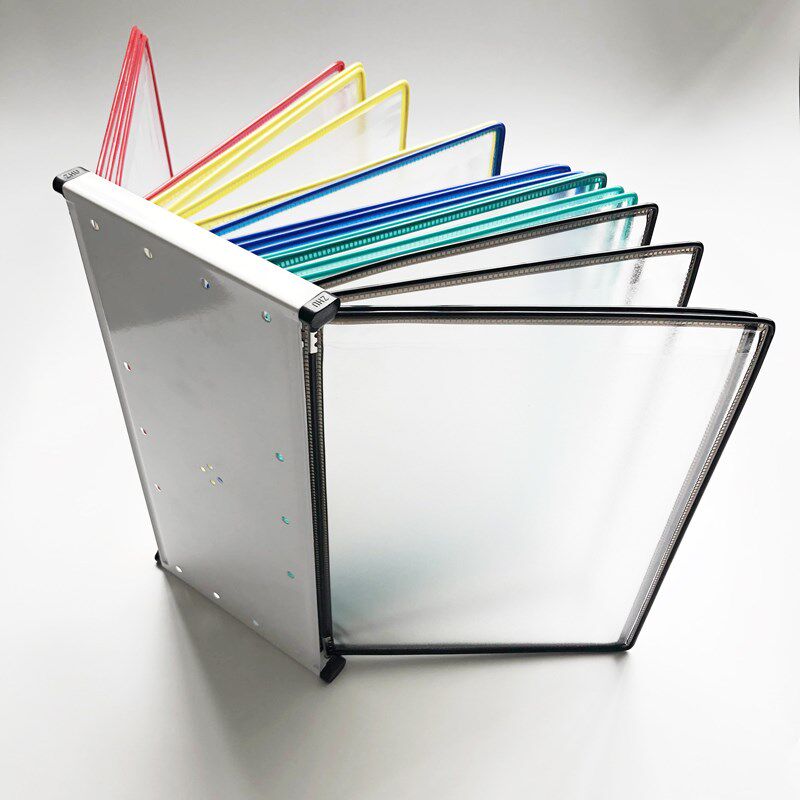 20页A4挂墙活页文件夹翻页展示文件架壁挂式车间资料架文件架