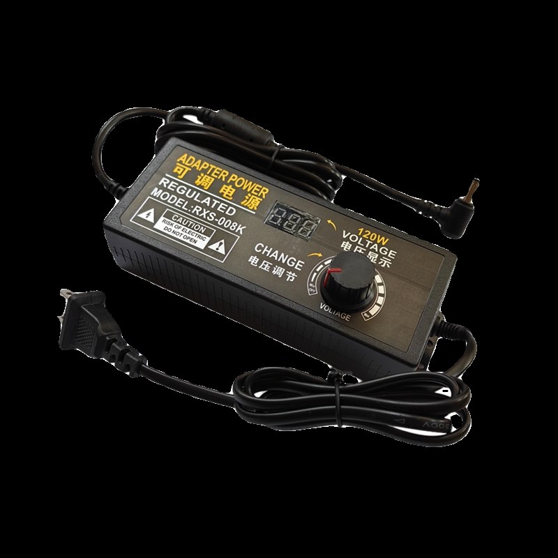 9V-24V5A可调压电源3V-12V10A无极调速调光调温LED可调电压适配器