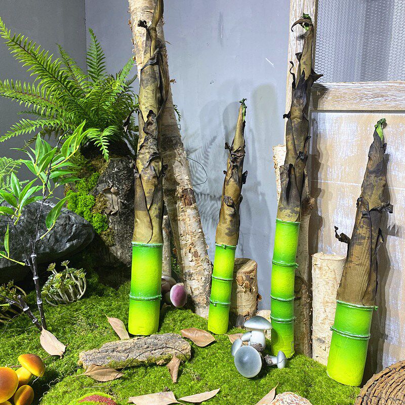 仿真植物假竹笋竹子毛笋泡沫装饰摆设品商场橱窗造景落地摄影道具