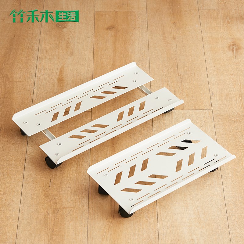 电脑主机底座带滑轮机箱托架置物架可移动散热机箱架简约主机托盘
