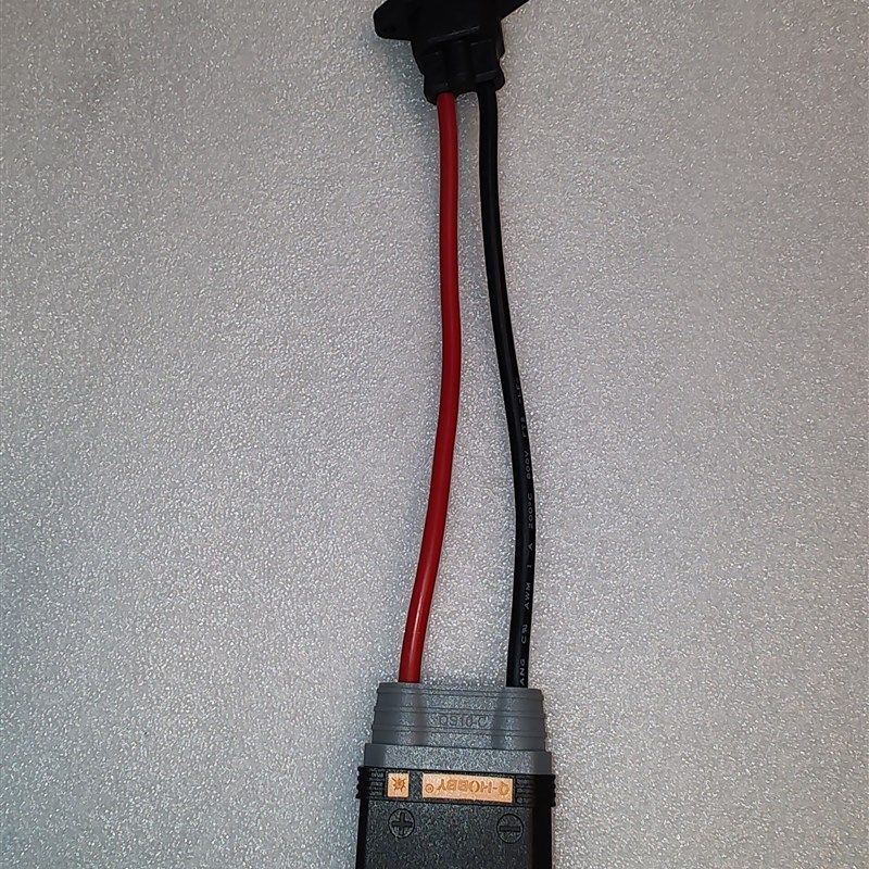 公头品字头转qs10-s公头电摩电动车充电器转换头定做各种插头20cm