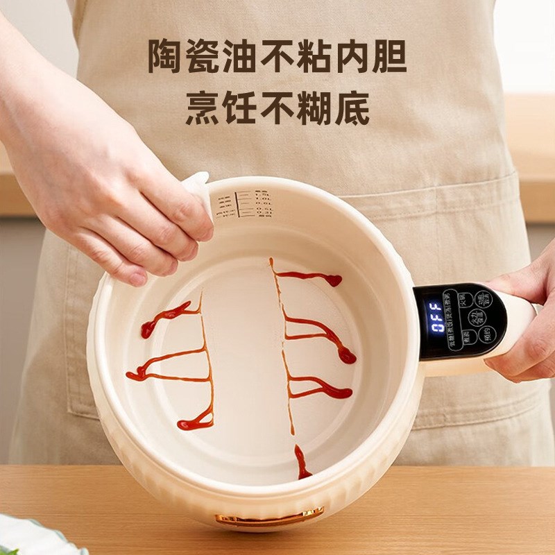 西可电煮锅蒸煮一体锅多功能泡面锅宿舍小电锅火锅小型办公室辅食