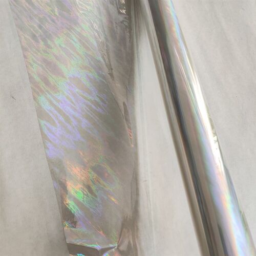 烫金纸电化铝过塑透明镭射云彩烫纸盒标签烫塑H转移膜 16cm x 120