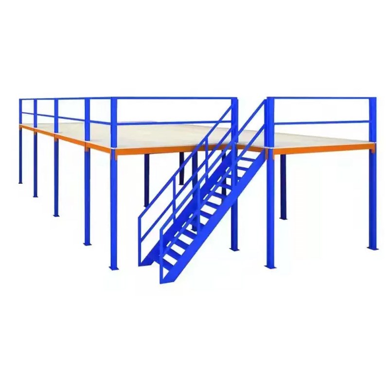 定制可拆卸阁楼平台货架搭建仓库仓储加厚工字钢结构重型二层隔楼