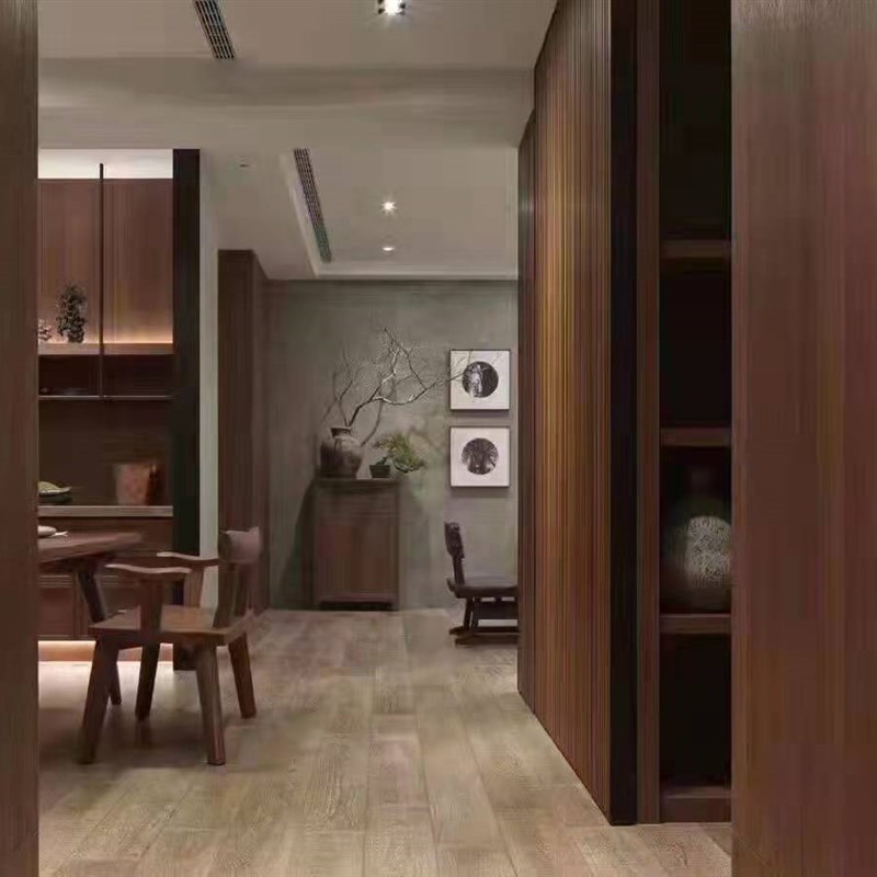 木饰面板KD板科定板实木贴皮板护墙板科技木板涂装木皮板uv背景墙