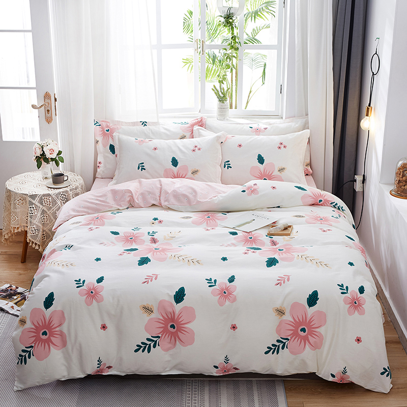 100全棉四件套纯棉被套1.8x2米被罩180x200cm双人2.0x2.3床上用品