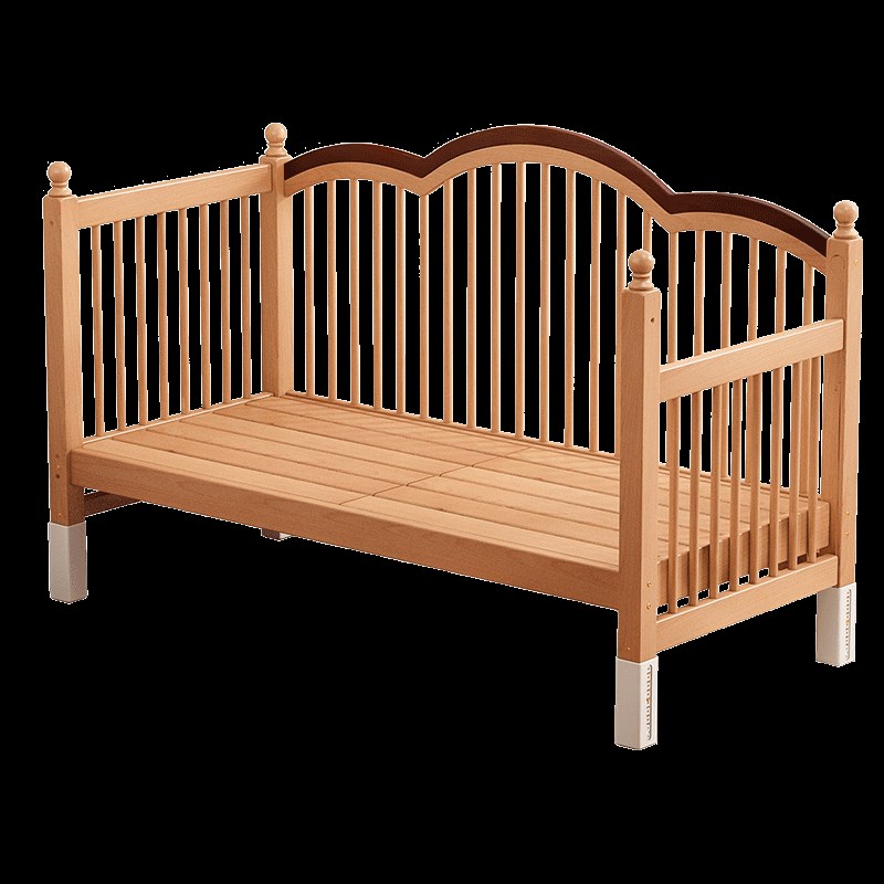 拼接床胡桃木床边加宽婴儿小床宝宝床大人可睡护栏升降床儿童大床