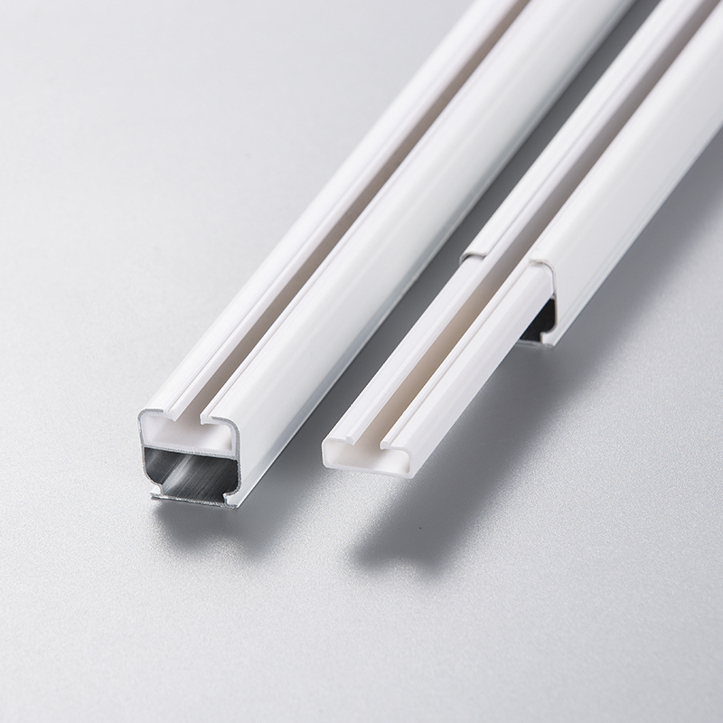 窗帘轨道滑轮直轨重型加厚静音窗帘盒双轨导轨侧顶装窗帘杆子配件