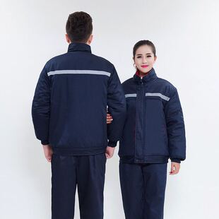 工作服棉衣男冬季加厚保暖棉服防寒工程棉袄服汽修服冬季劳保棉服