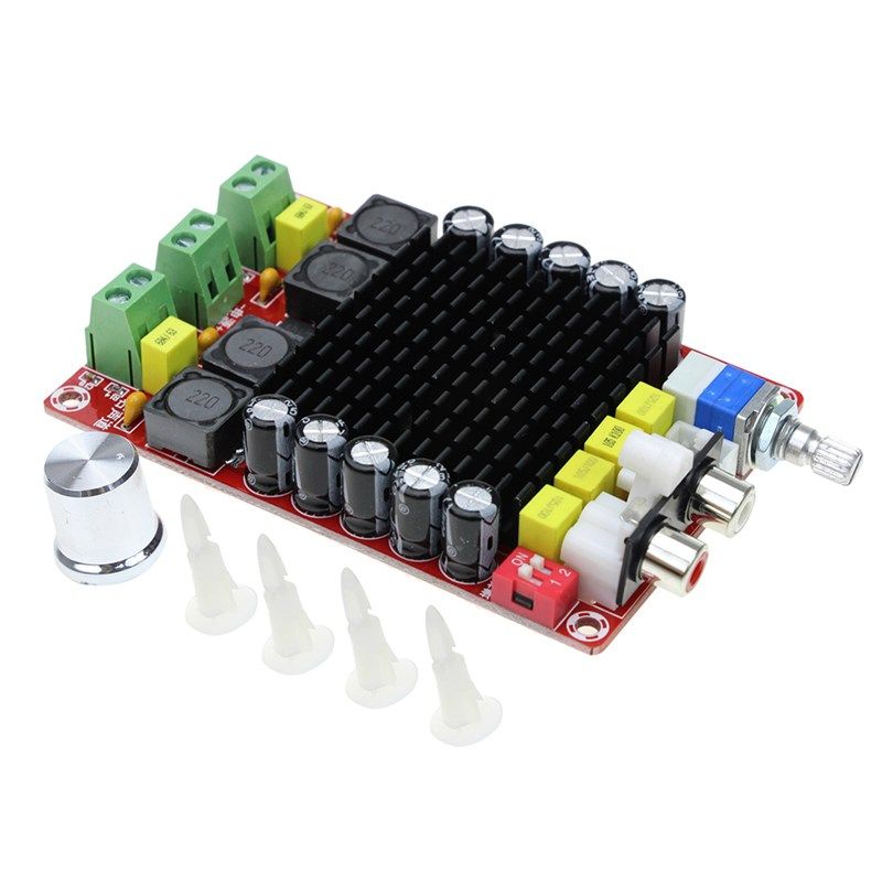 xh-m510tda7498大功率数字功放板2X100w汽车功放车载直流14-32V