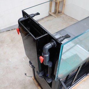 工业风背包原生溪流缸客厅生态造景超白底滤鱼缸水族箱草缸可定制