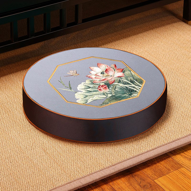 新中式蒲团垫加厚防滑海绵垫跪拜打坐垫子客厅红木圈椅餐桌椅子垫