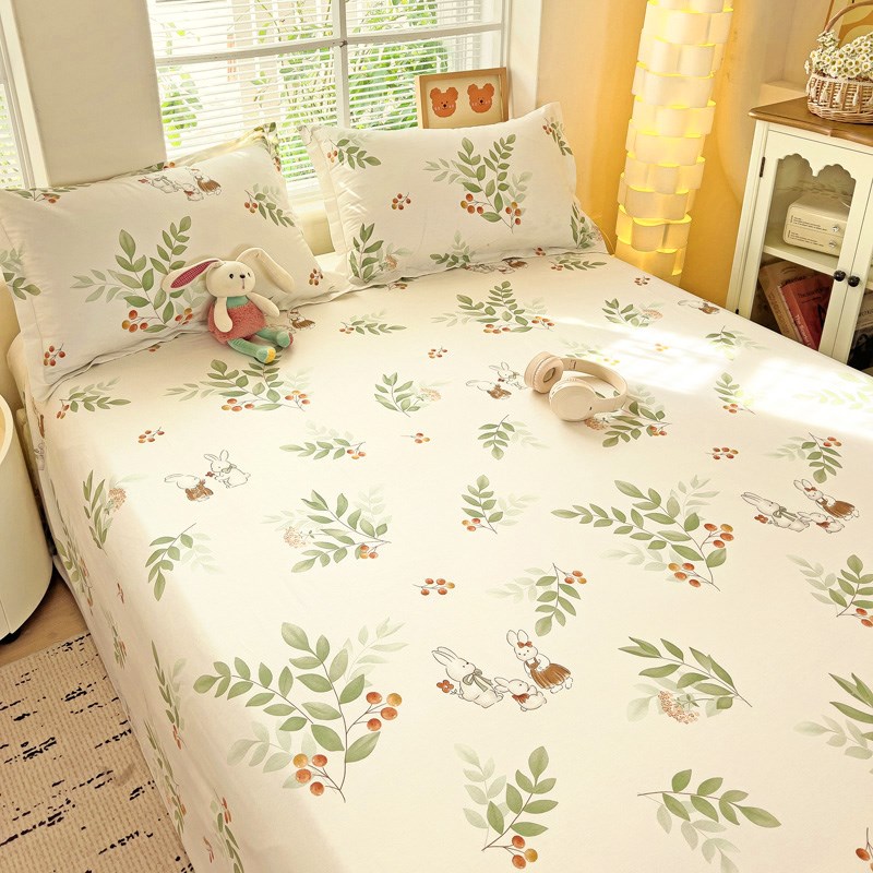 180x220被套四件套纯棉全棉180x200卡通床单大学生宿舍床上三件套