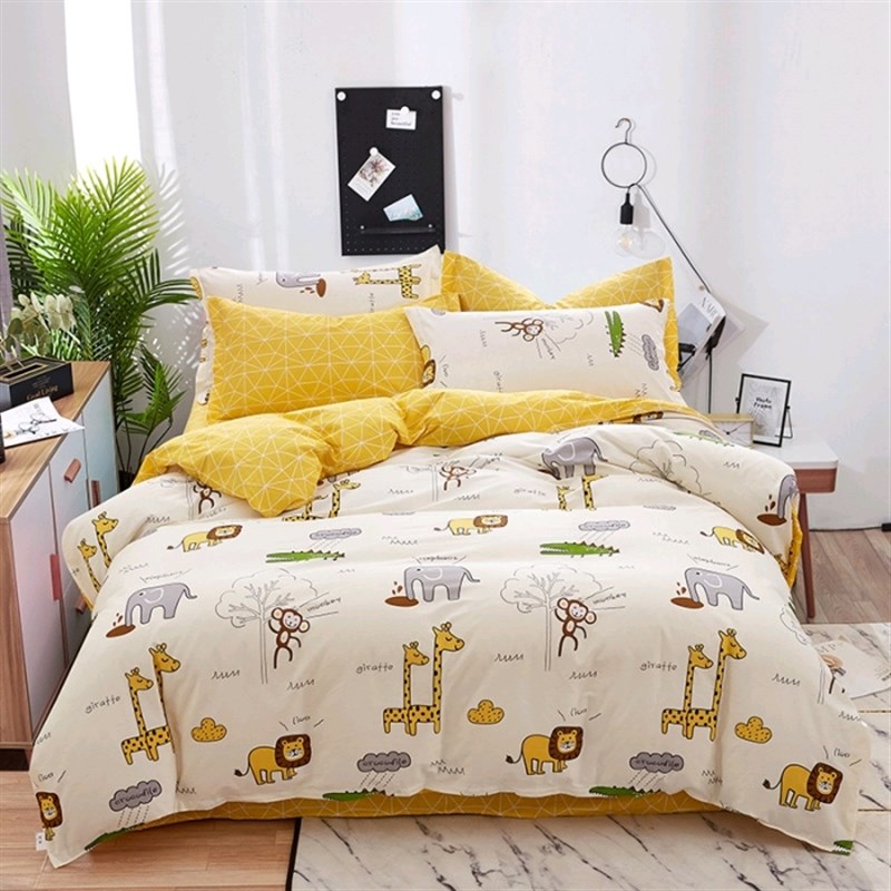 春秋款100%纯棉被套单件全棉被罩单人宿舍1.5米双人180x220x240cm