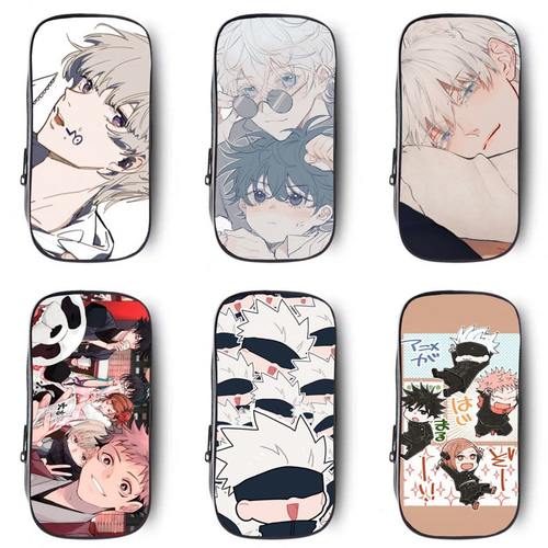 帆布五条悟小学生铅笔盒咒术回战儿童文具高中拉链笔袋大容量初中