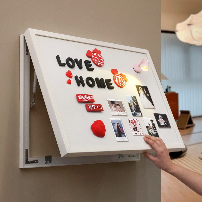 奶油风磁吸电表箱装饰画2025新款diy可置物配电箱入户遮挡挂画