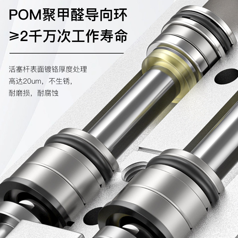 气动带导轨精密滑台气缸MXS6/8/12/16/20/25-10/20/30/40/50/100