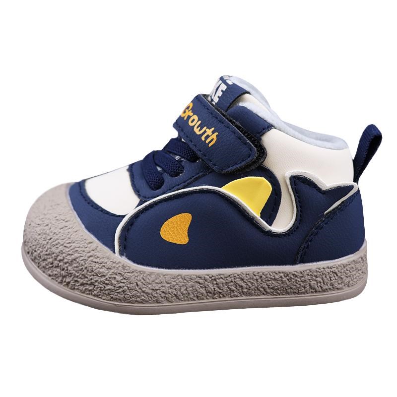 冬季学步鞋男宝宝加绒棉鞋儿童鞋子防滑软底机能鞋周岁鞋女婴儿鞋