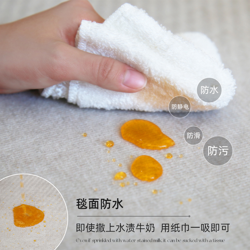 厨房地垫防油防水可擦免洗简约家用耐脏脚垫防滑满铺l型垫子