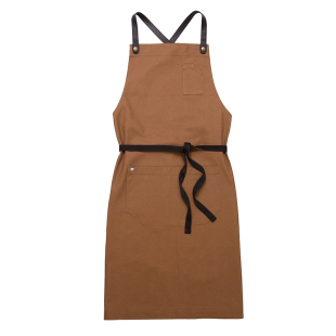 围裙家用厨房咖啡师发型师工作服定制2021帆布冬季餐饮罩衣