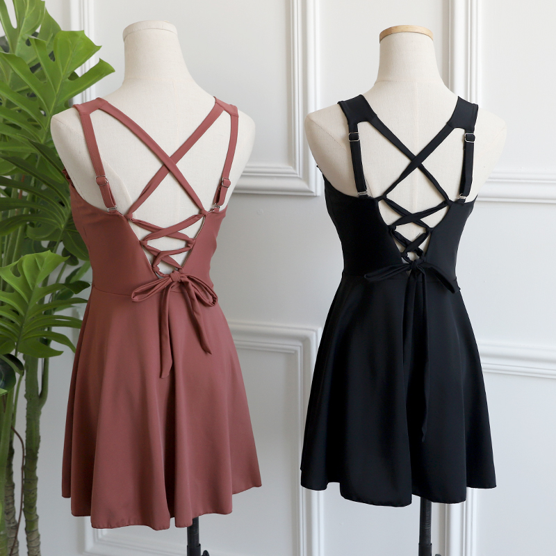 泳衣女分体裙式大胸大罩杯D-E钢托聚拢遮肚显瘦保守大码温泉泳装