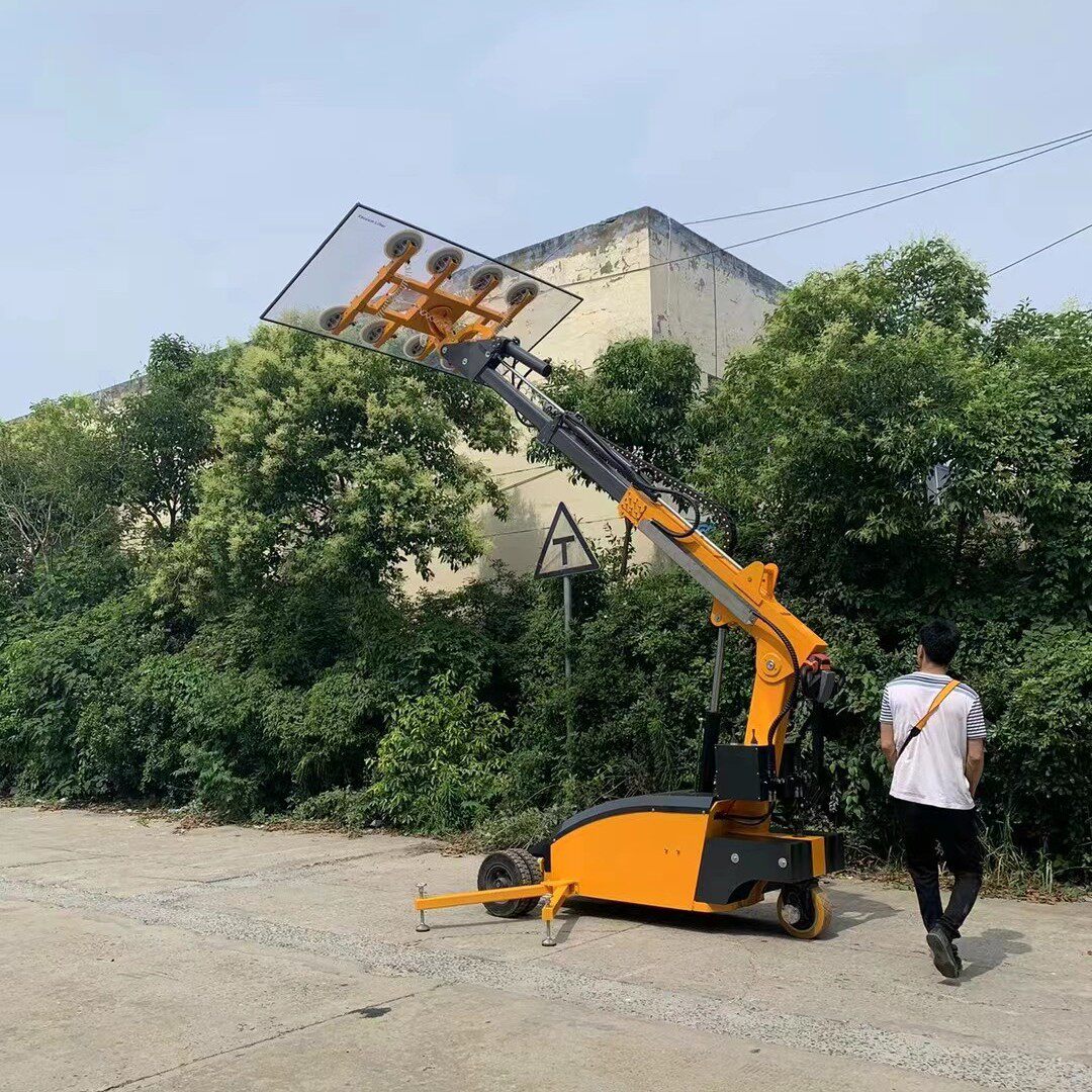 200kg玻璃板材专用吸盘车移动支架吸吊机搬运车吸盘式迷你机器人