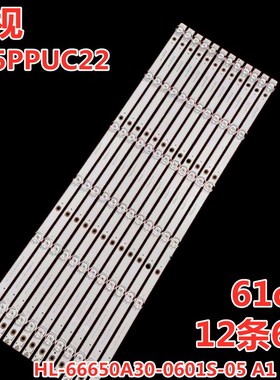 适用乐视D65PPUC22灯条HL-66650A30-0601S-05 A1 12X6背光灯LED