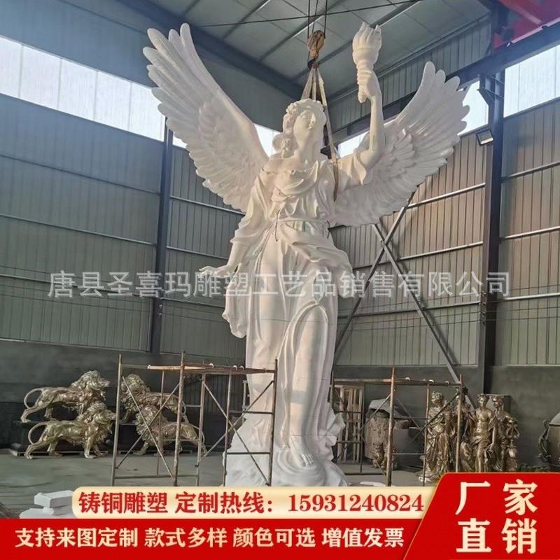 酒吧大型西方人物雕塑欧式自由女神铜雕像铸铜别墅酒店大厅摆件