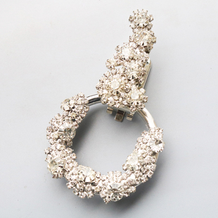 皮草大衣扣子高j端精品水钻裘皮装饰领口的钮扣花朵搭扣貂皮鸭嘴