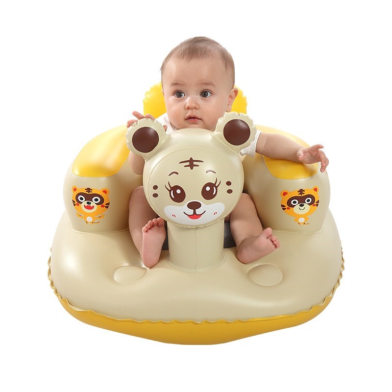 婴儿学坐椅宝宝充气沙发儿童训练座椅可携式O学坐神器防摔餐椅浴