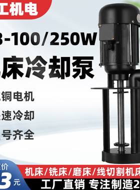 DB-10c0/250w机床泵油泵冷却泵单/三相电泵车床水泵磨床铣床线切