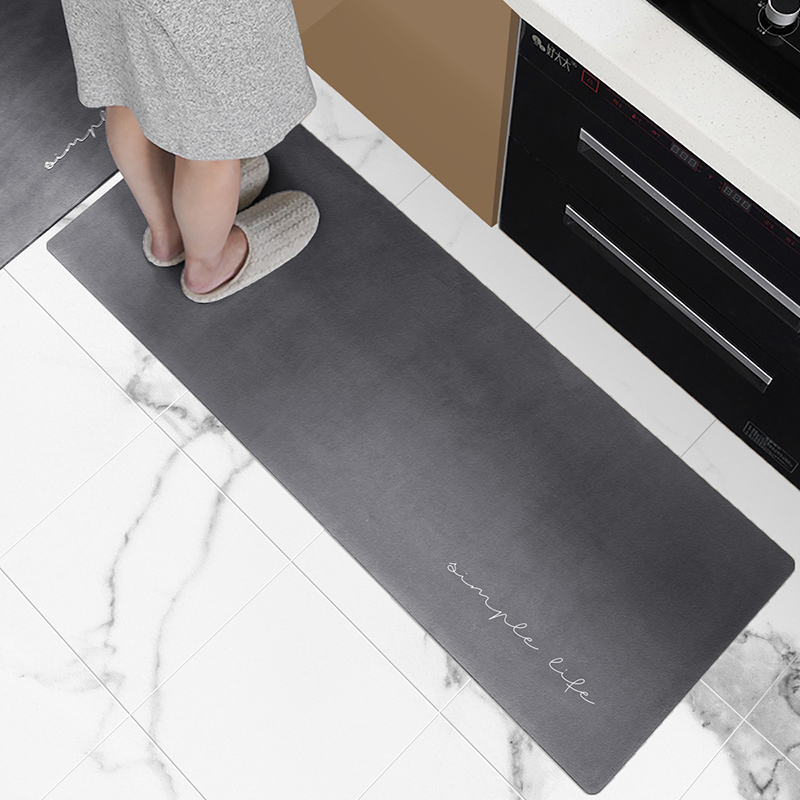 厨房地垫防滑防油家用门垫地毯进门吸水脚垫门口防水可擦免洗垫子
