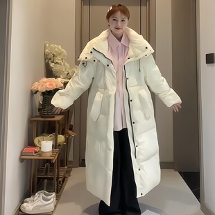 高级感洋气长款羽绒l棉服女冬加厚2024韩系冬装新款宽松超好看袄