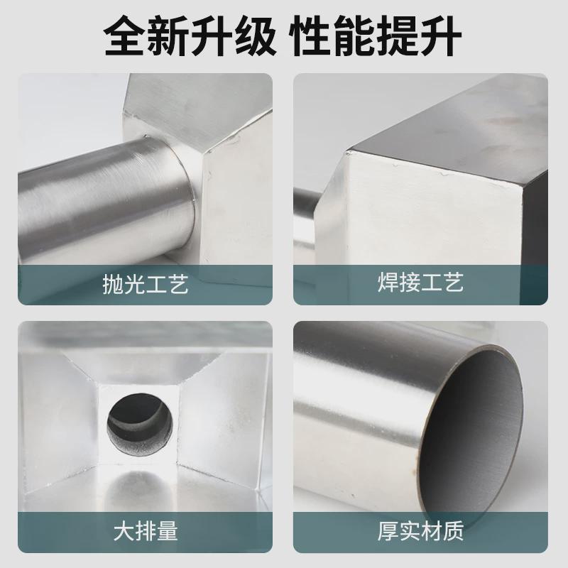 304不锈钢落水斗侧排方形漏水斗pvc排水管斗接水漏斗下水口雨水斗