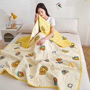 小黄夏凉被午儿童睡空调被学生宿机舍幼儿园鸭单人春秋薄被2588子