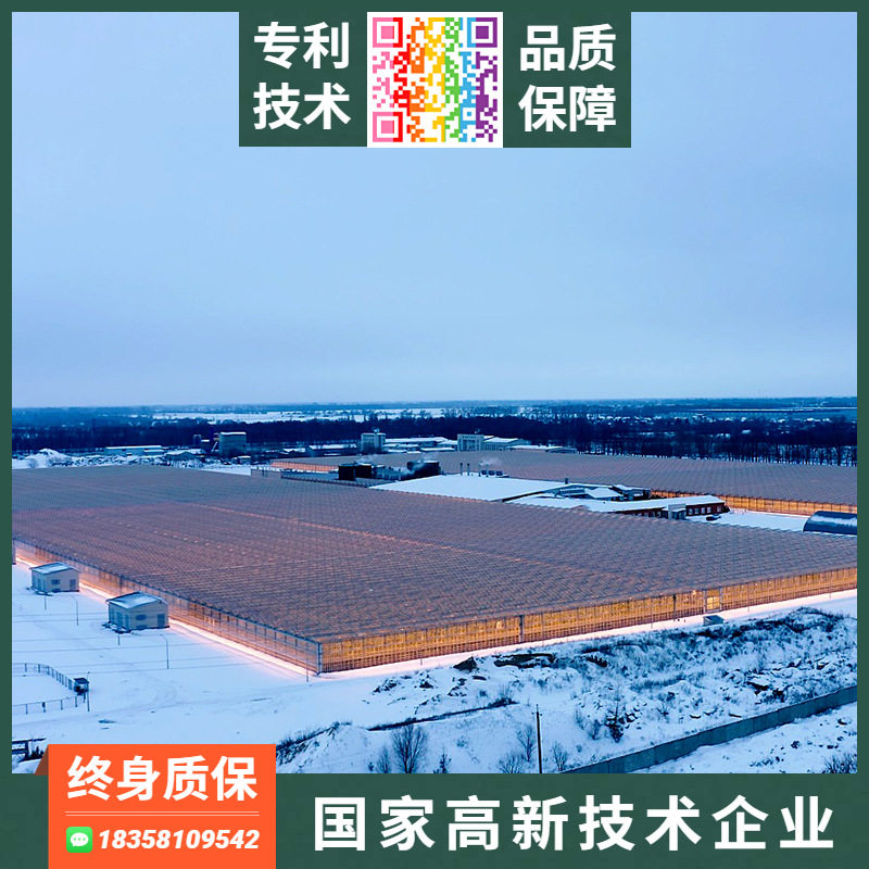 智能玻璃温室大棚蔬菜种植水产养殖花卉栽培生态餐厅植物工厂温控