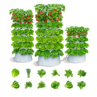 菠萝塔无土栽培大棚蔬菜种植设备气雾栽培塔垂直立体水培种植塔