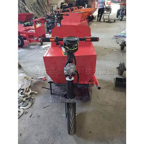 工程电动三轮灰斗车建筑工地混凝土运输车养殖场动物粪便转运车
