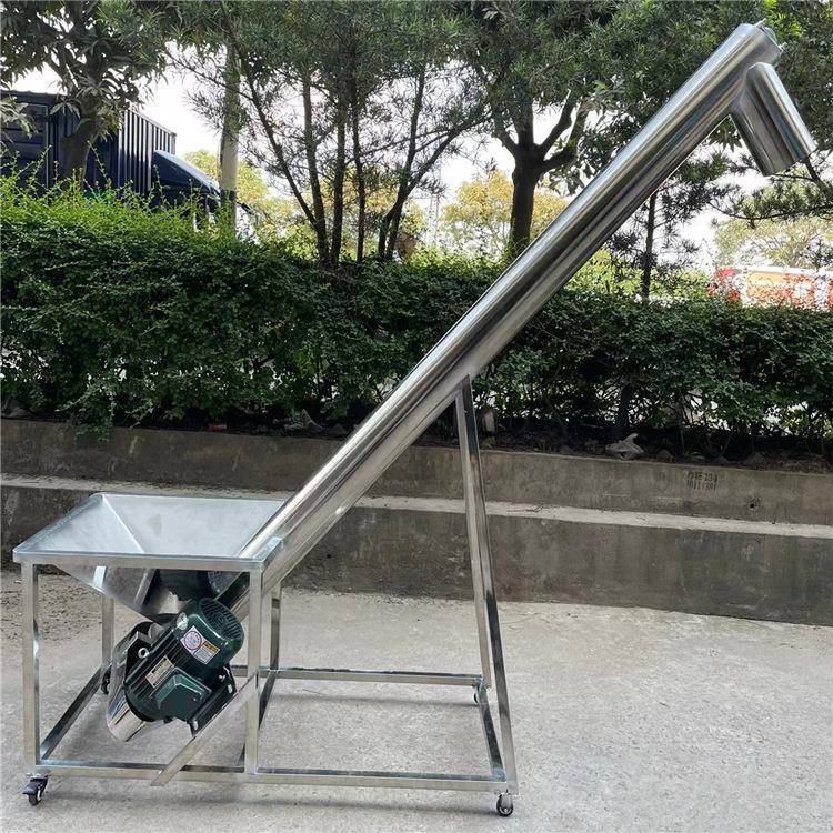 垂直螺旋送料机管式绞龙上料机不锈钢提升上料机肥料输送机