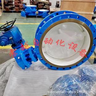 D971F-10C-DN150电动衬氟蝶阀对夹连接4-20mA反馈信号调节型