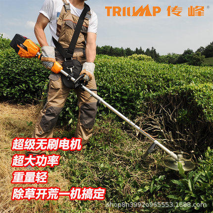 传峰电动割草机除草机充电式家用智能无刷打草机多功能草坪剪神器