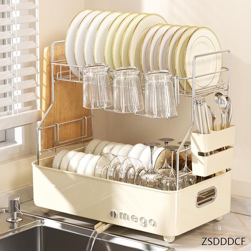 亿米佳厨房沥水碗筷架碗盘置物架沥碗沥水架免打孔碗碟餐具收纳架,厨房/烹饪用具,碗架,淘宝优惠券,粉丝福利购,淘宝优惠卷