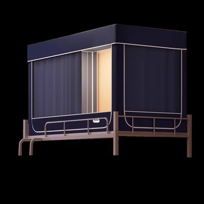 隔音床帘宿舍蚊帐超强隔音全封闭式床帘一体式大学宿舍遮光帘下铺