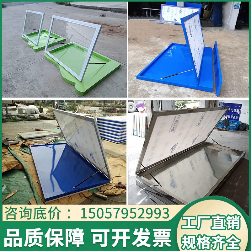 户外不锈钢宣传栏公告栏开启式广告公示牌架子挂墙橱窗河道牌定制