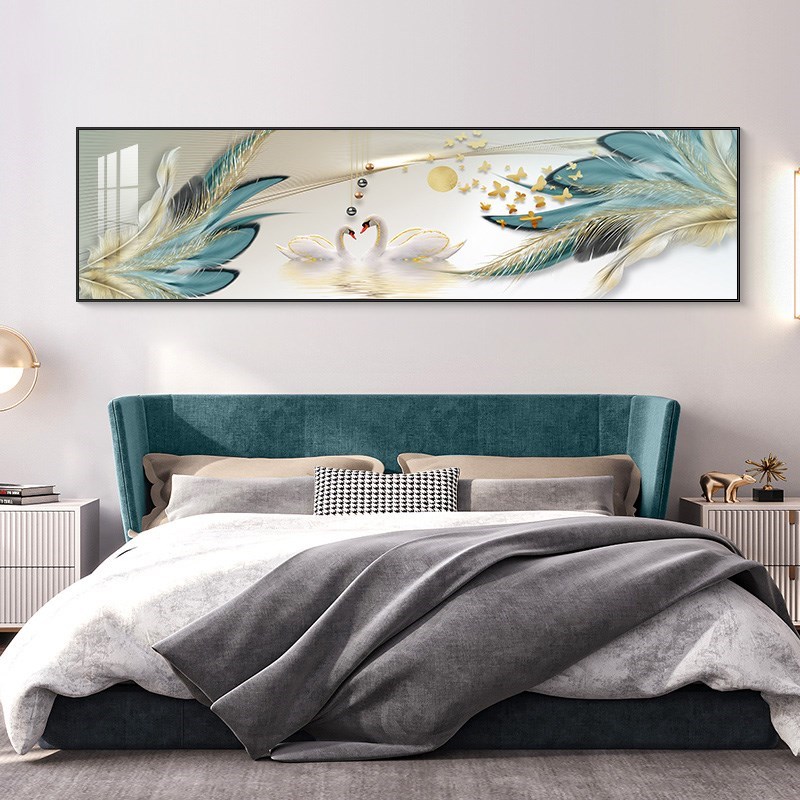 卧室装饰画床头挂画天生一对客厅主卧墙画现代简约房间背景墙壁画