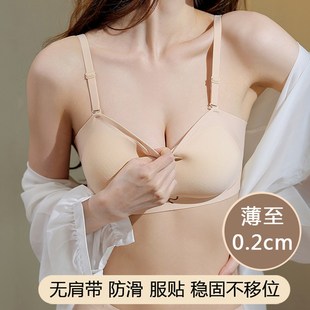 抹胸无肩带内衣女防滑聚拢小胸夏季 透气无痕裹胸隐形文胸罩 天薄款