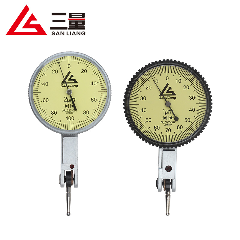 三量杠杆指示表千分表0-0.8mm杠杆百分表小校表较表仔精度0.001mm