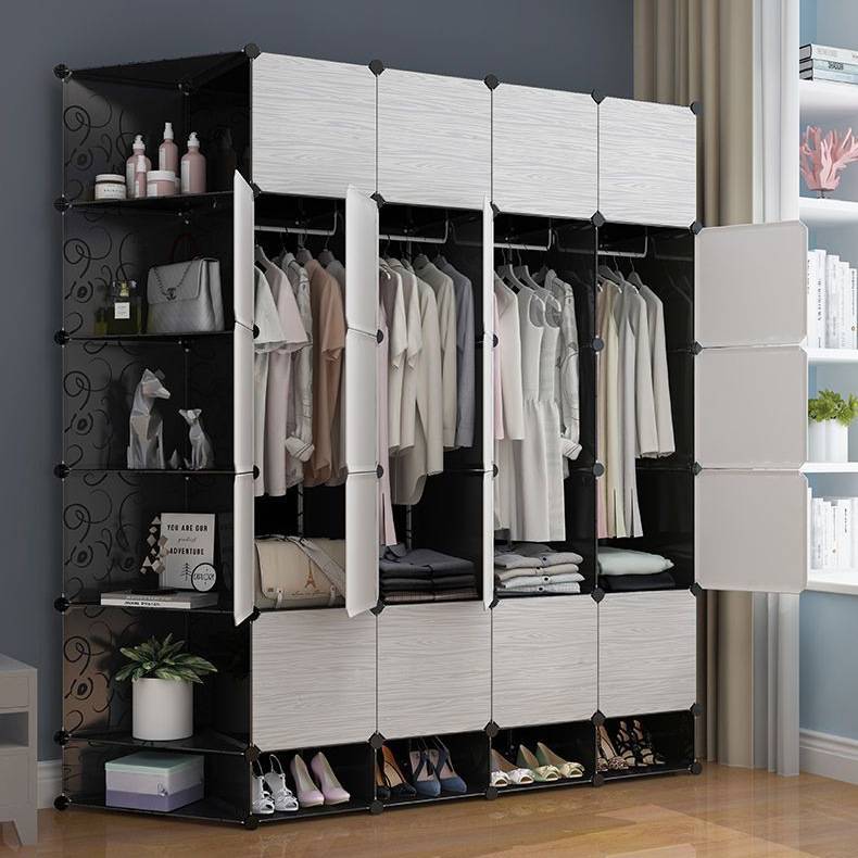 简易衣柜卧室家用组装折叠大人收纳柜子布出租房儿童2025新款爆款